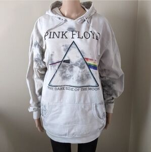 Pink Floyd Dark Side of Moon tie dye hoodie, men's medium